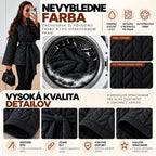 Prešívaná kimono bunda – čierna