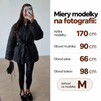 Prešívaná kimono bunda – čierna