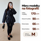Prešívaná kimono bunda – tmavomodrá