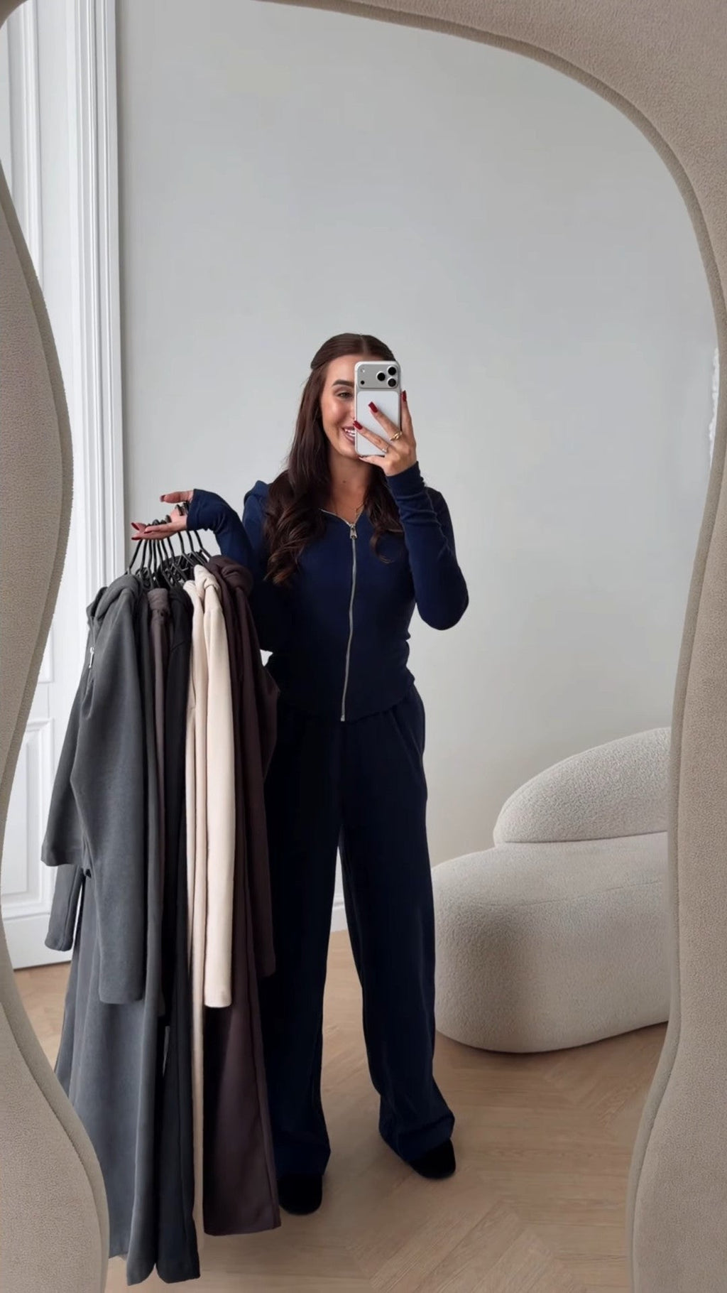 Súprava SKIN na zips – tmavomodrá