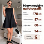Áčkové šaty MILANIA – čierna