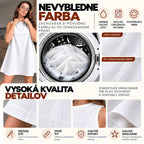 Áčkové šaty MILANIA – mliečna