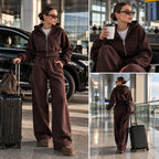Súprava COZY s kapucňou – čokoládová