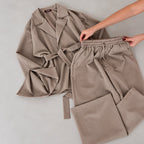 Súprava KIMONO s opaskom – béžová