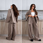 Súprava KIMONO s opaskom – béžová