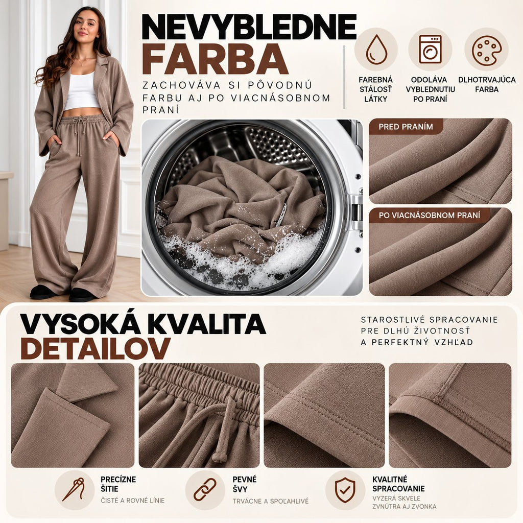 Súprava KIMONO s opaskom – béžová