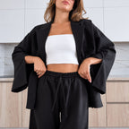 Súprava KIMONO s opaskom – čierna