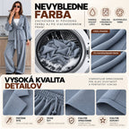 Súprava KIMONO s opaskom – sivomodrá