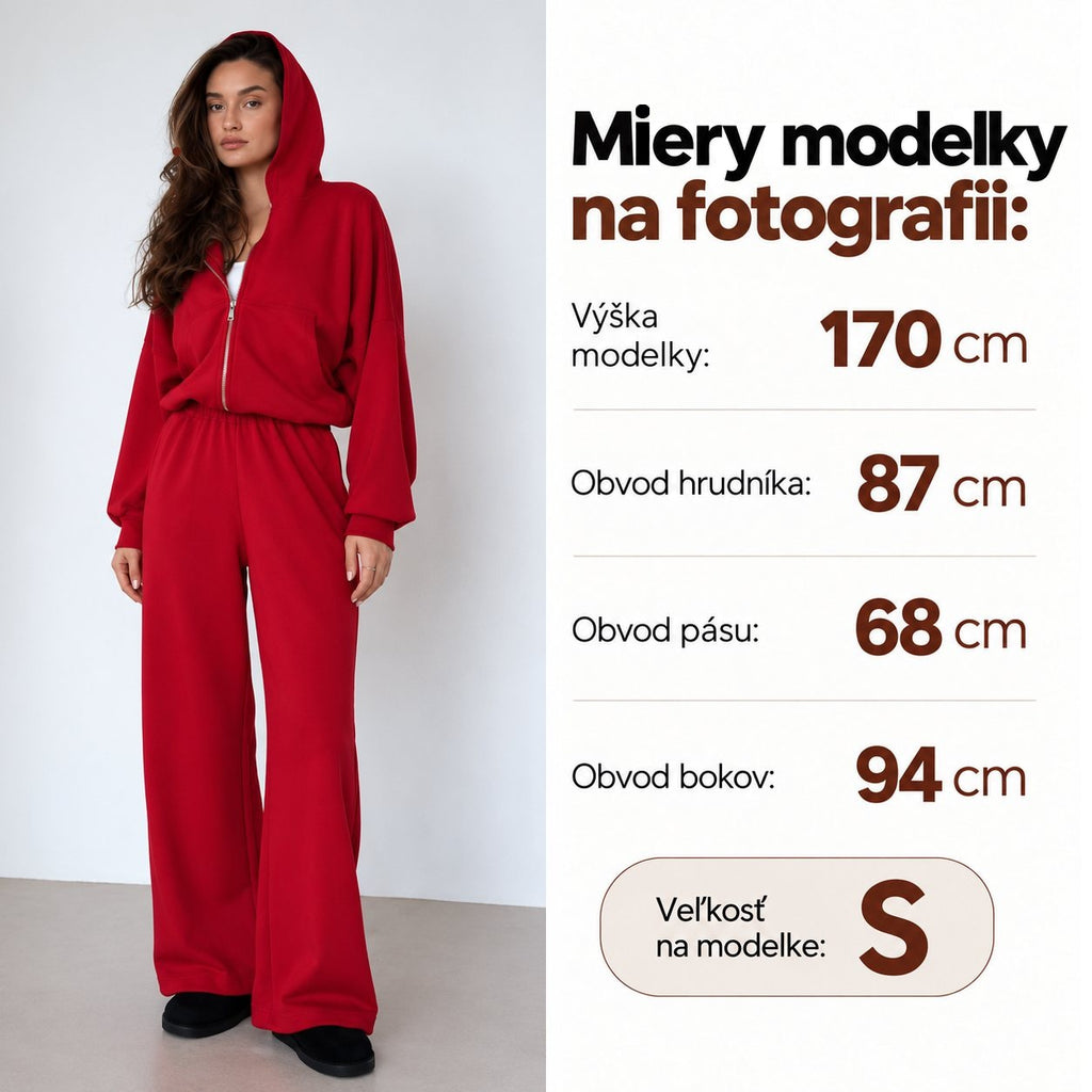 Oversize súprava SOFT – červená