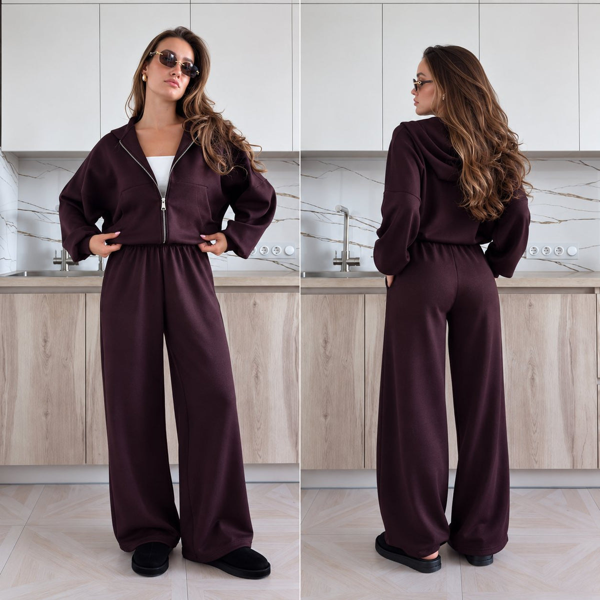 Oversize súprava SOFT – čokoládová