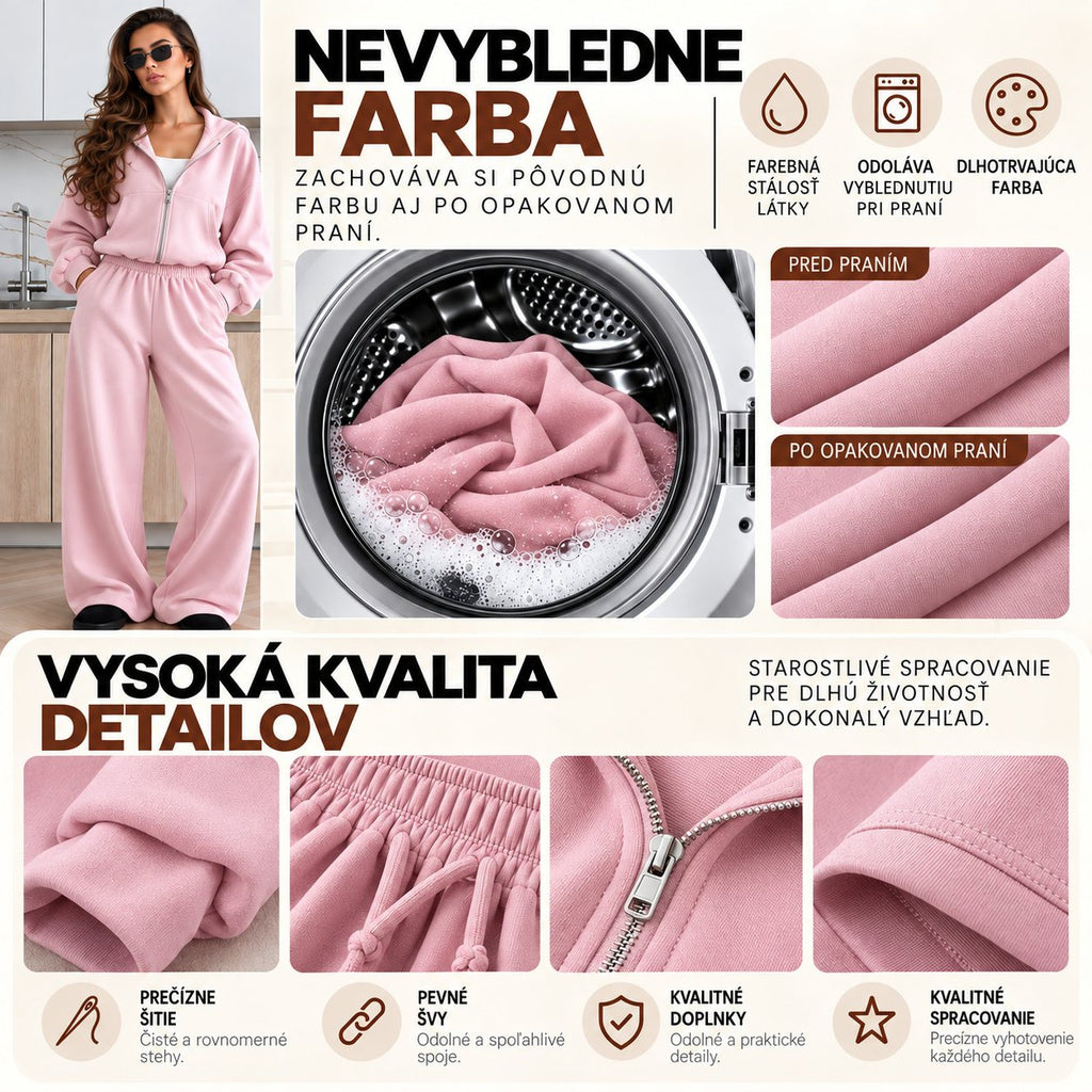Oversize súprava SOFT – ružová
