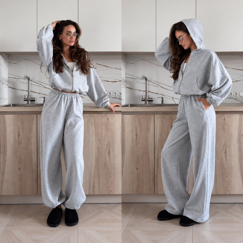 Oversize súprava SOFT – sivý melír