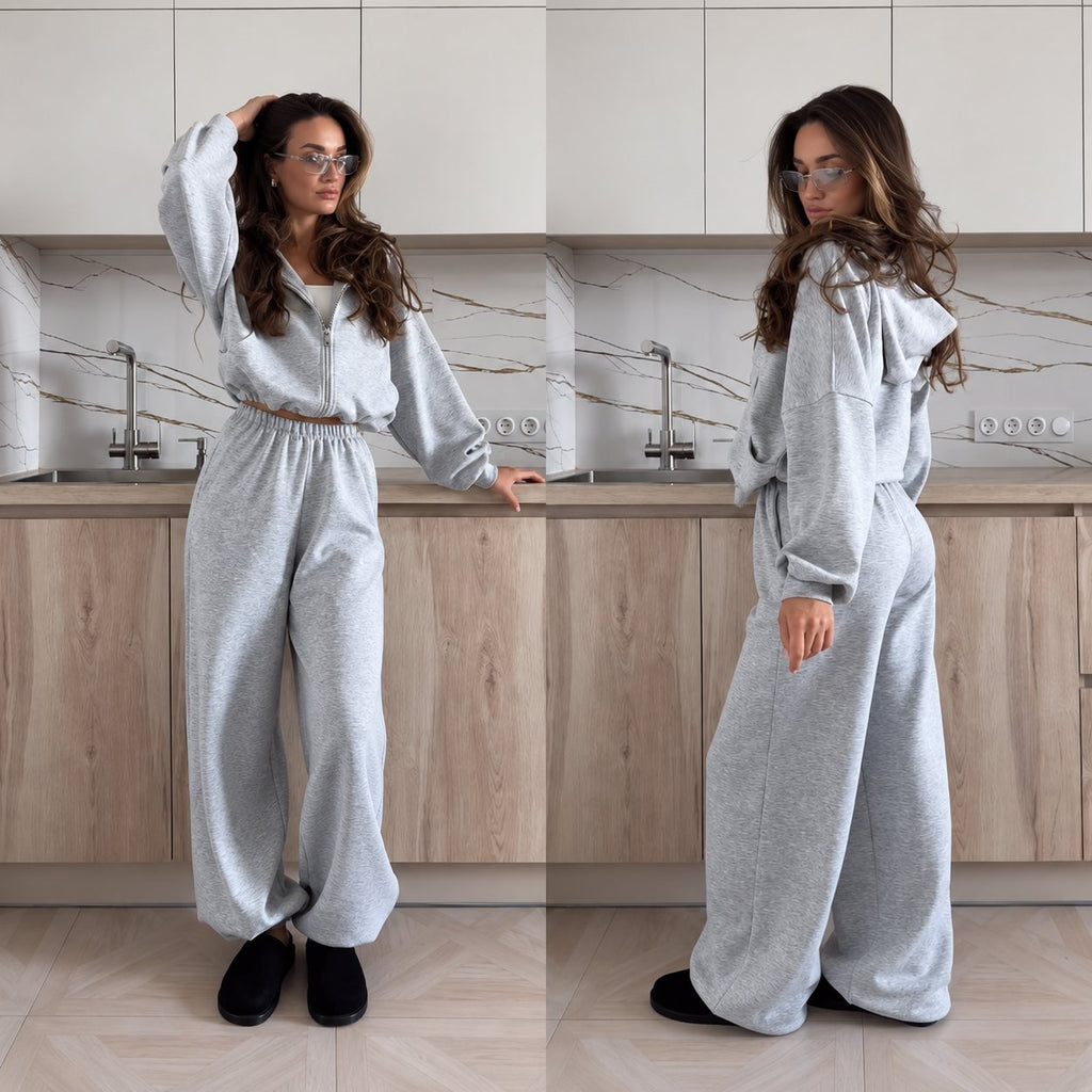 Oversize súprava SOFT – sivý melír