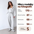 Oversize súprava SOFT – sivý melír