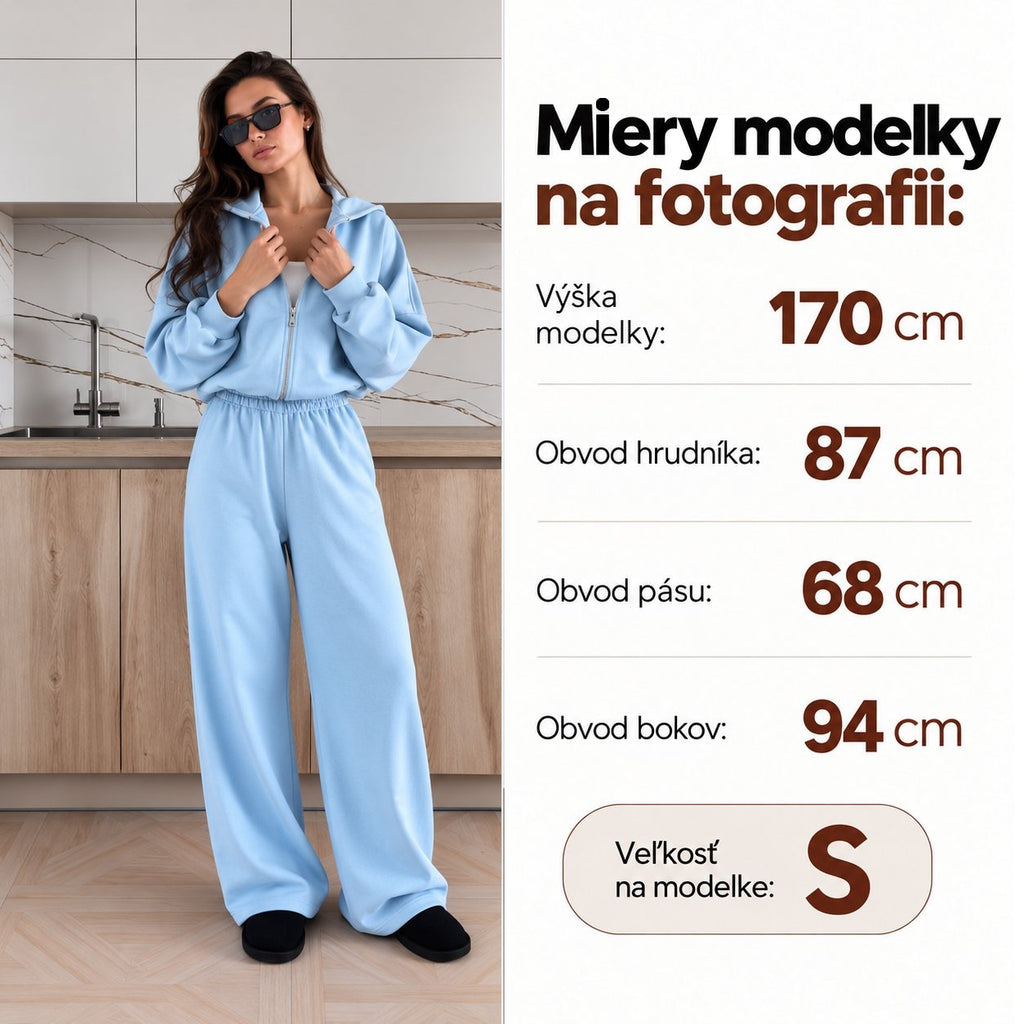 Oversize súprava SOFT – svetlomodrá