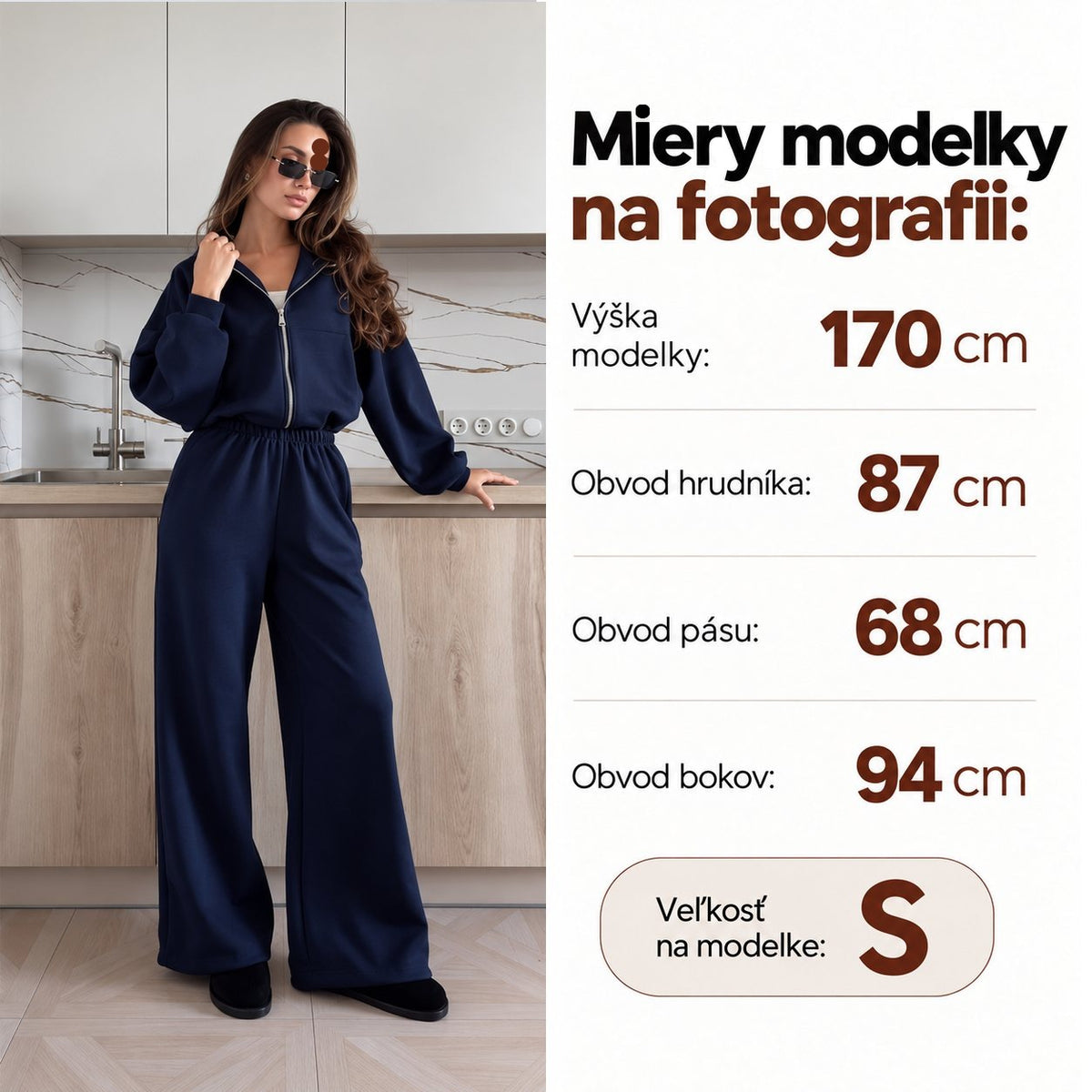 Oversize súprava SOFT – tmavomodrá