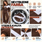 Súprava RETRO s kontrastnými vsadkami – čokoládovo-biela