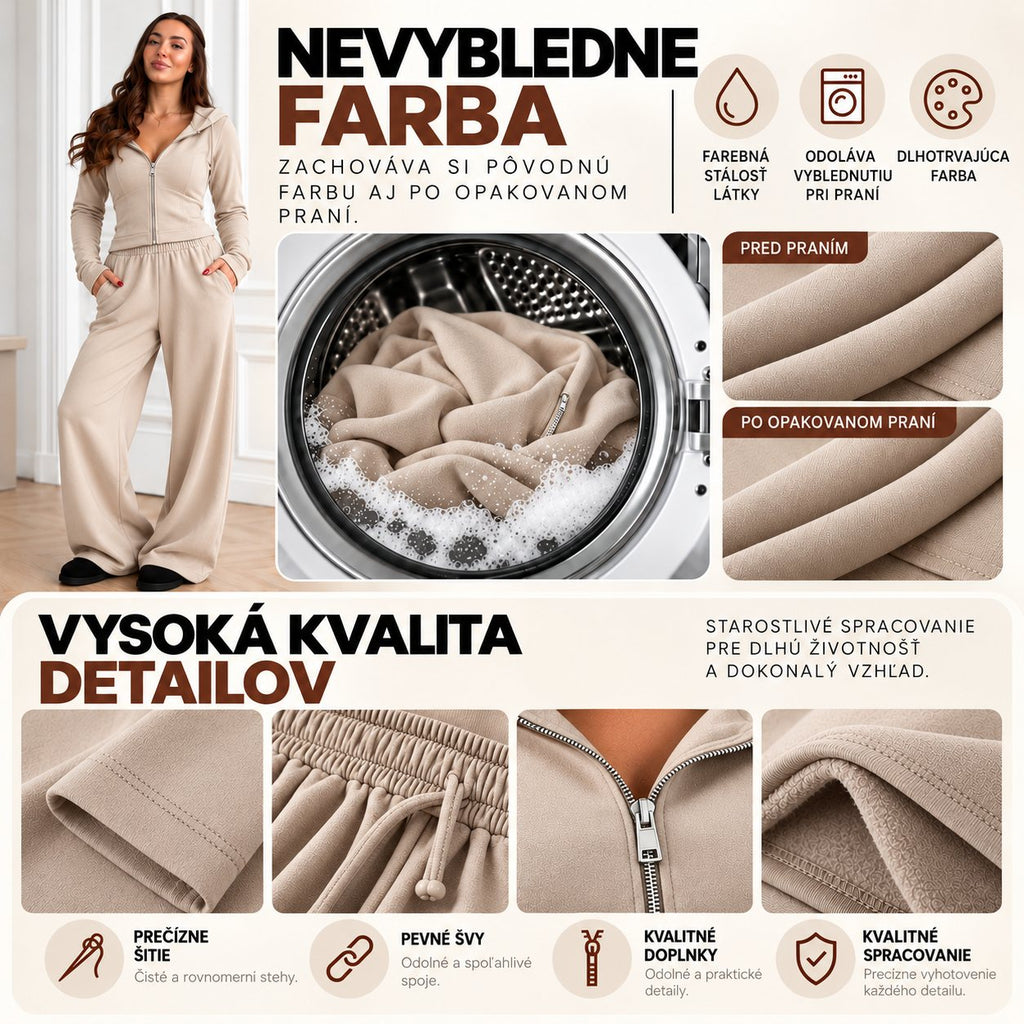 Rebrovaná súprava RIB – béžová