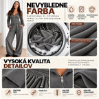Rebrovaná súprava RIB – sivý melír