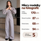 Súprava SILUETA so zipsom – sivý melír