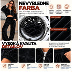 Velúrová súprava VELVET – čierna