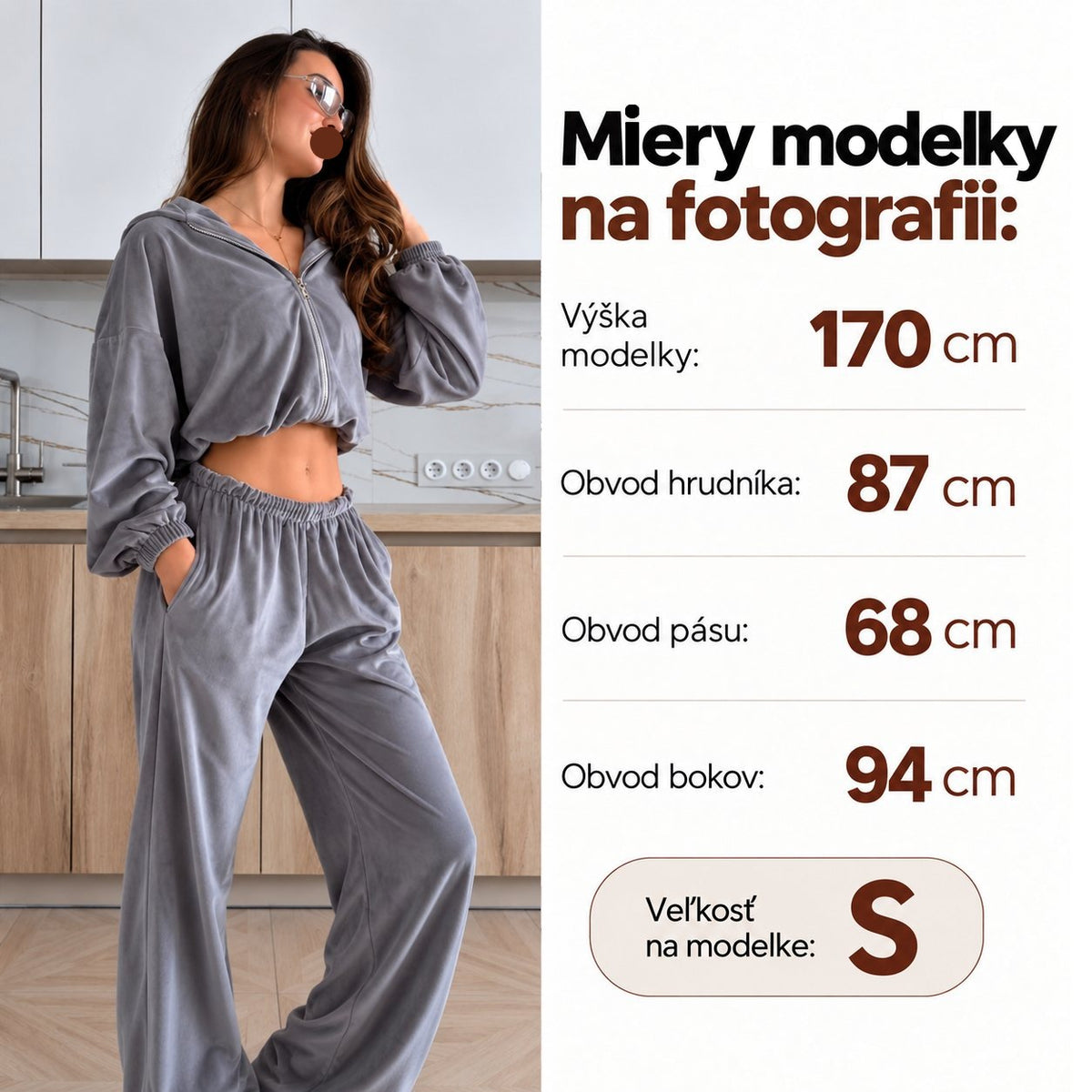 Velúrová súprava VELVET – sivá