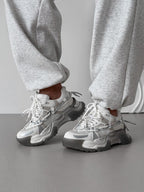 Tenisky METALLIC – svetlosivá
